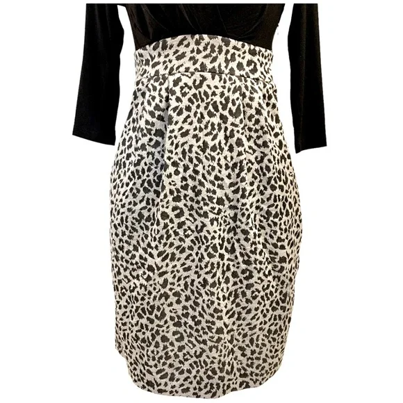 Crystal Candy | NWT Surplice Top Mini Dress with Pockets Black & Gray Size S - Picture 4 of 12